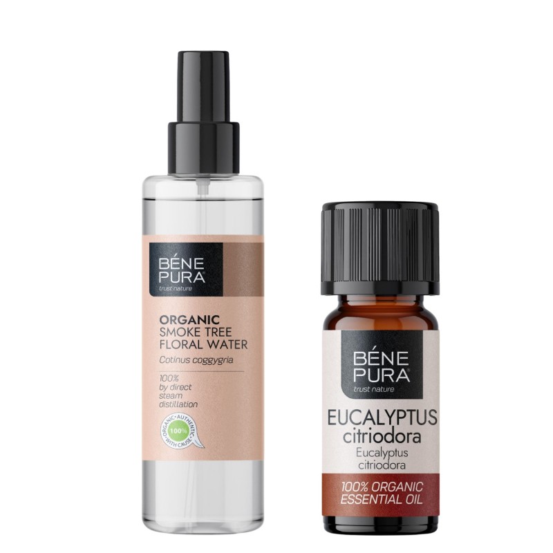 Bio Rookboom water en Bio Eucalyptus Citriodora Etherische olie - GMC