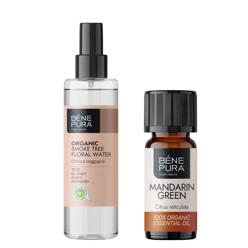 Bio Rookboom water en Bio Mandarijn Etherische olie - GMC