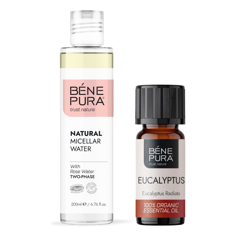 Tweefasen Micellair Water en Bio Eucalyptus Radiata Etherische olie - GMC