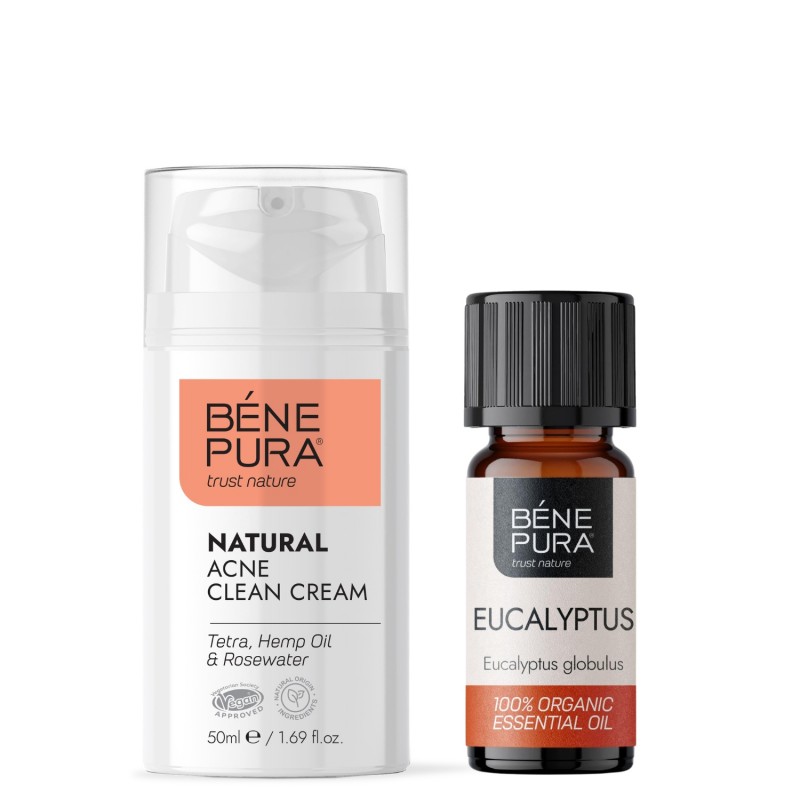 Anti-Acne Gezichtscrème en Bio Eucalyptus Globulus Etherische olie - GMC
