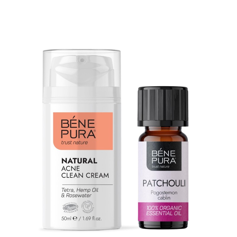 Anti-Acne Gezichtscrème en Bio Patchouli Etherische olie - Productenvergelijking