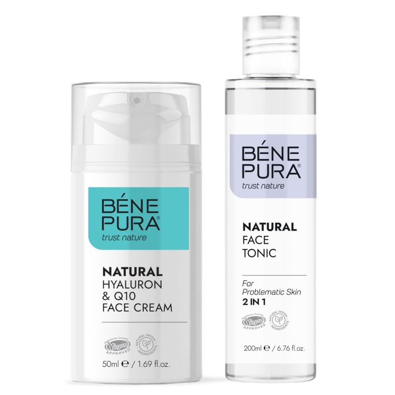 Gezichtstonic voor een Problematische Huid en Hyaluron & Q10 Gezichtscrème - GMC