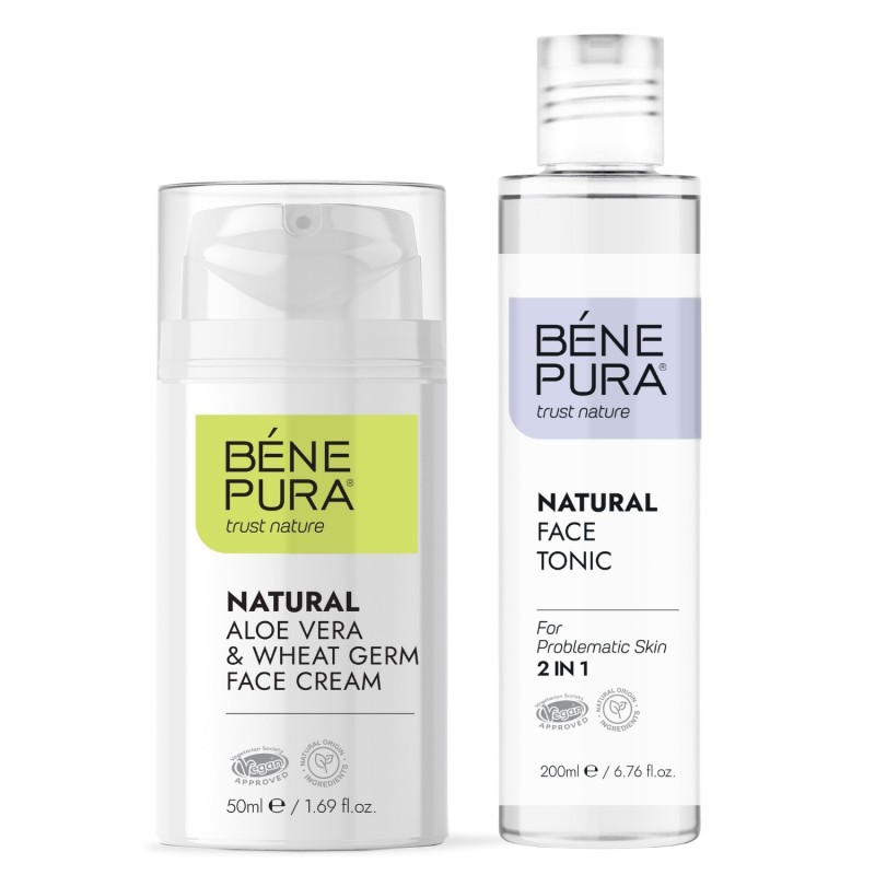 Gezichtstonic voor een Problematische Huid en Aloë Vera Gezichtscrème - GMC