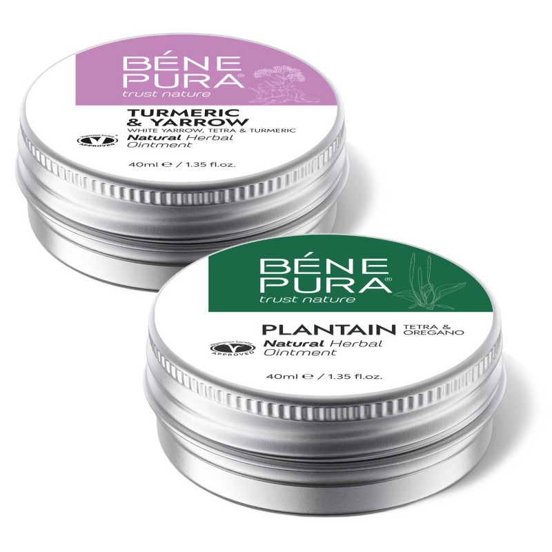 Aambeien Zalf met Wit Duizendblad, Tetra en Kurkuma en Anti Jeuk Zalf met Weegbree - GMC