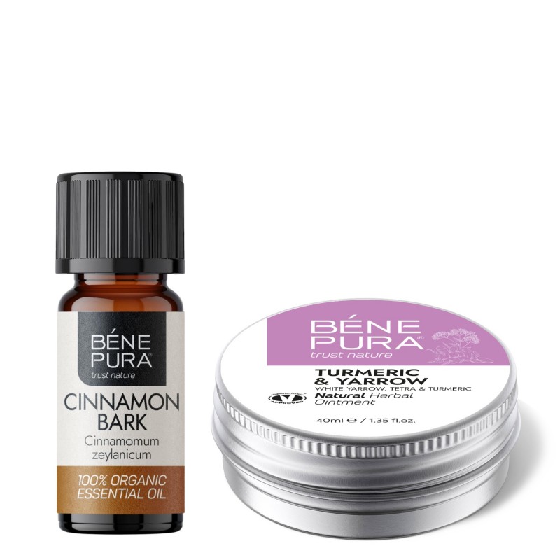 Aambeien Zalf met Wit Duizendblad, Tetra en Kurkuma en Bio Kaneel Etherische olie - GMC