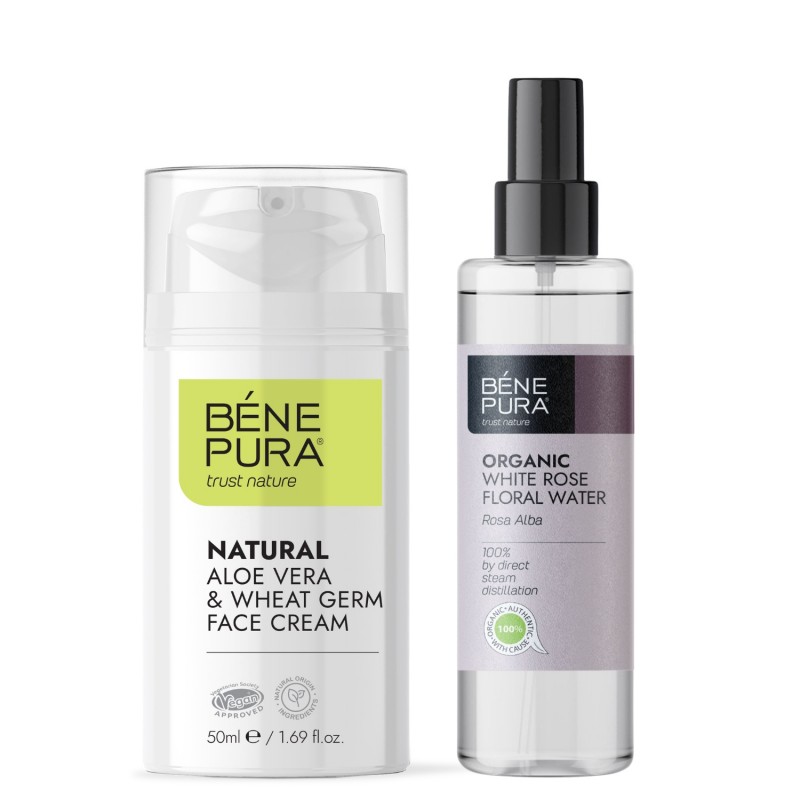 Aloë Vera Gezichtscrème en Bio Rozenwater van Rosa Alba - GMC
