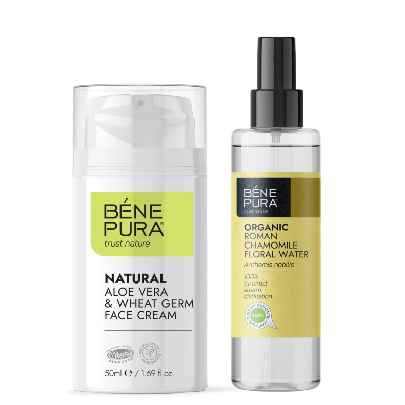 Aloë Vera Gezichtscrème en Bio Romeins Kamillewater - GMC