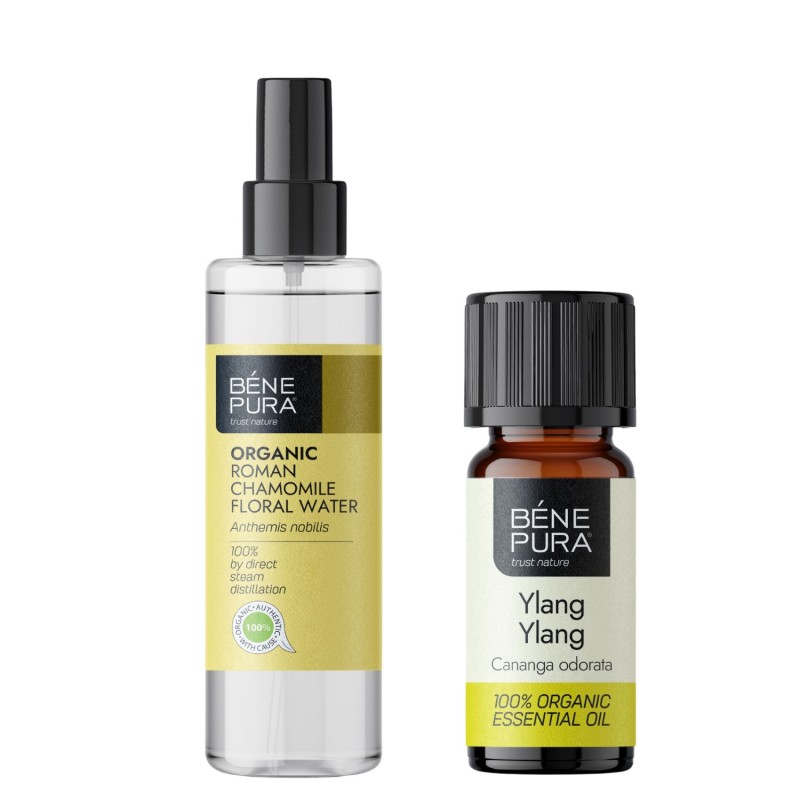 Bio Romeins Kamillewater en Bio Ylang-ylang Etherische olie - GMC