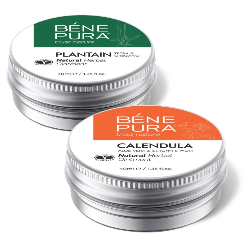 Anti Jeuk Zalf met Weegbree en Brand- en Wondzalf met Calendula, Aloë Vera en St. Janskruid - Productenvergelijking
