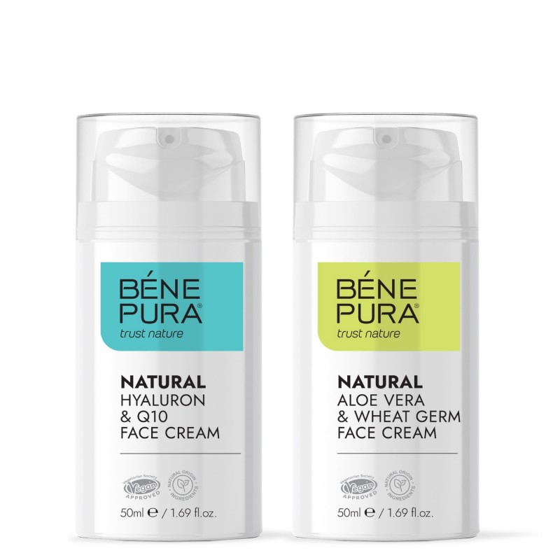 Hyaluron & Q10 Gezichtscrème en Aloë Vera Gezichtscrème - Productenvergelijking