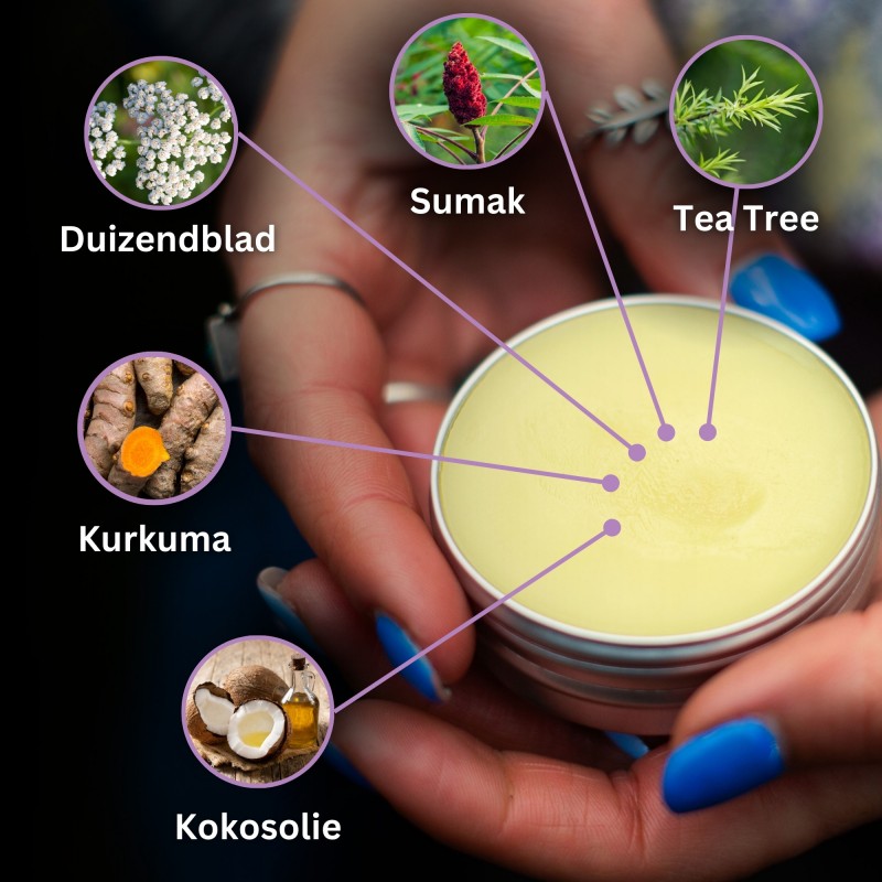 3x Aambeien Zalf met Wit Duizendblad, Tetra en Kurkuma - 40ml