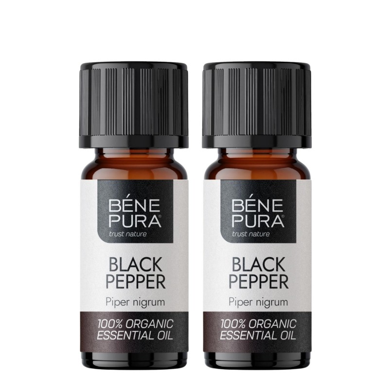 2x Bio Zwarte Peper Etherische olie - 5ml - Etherische oliën