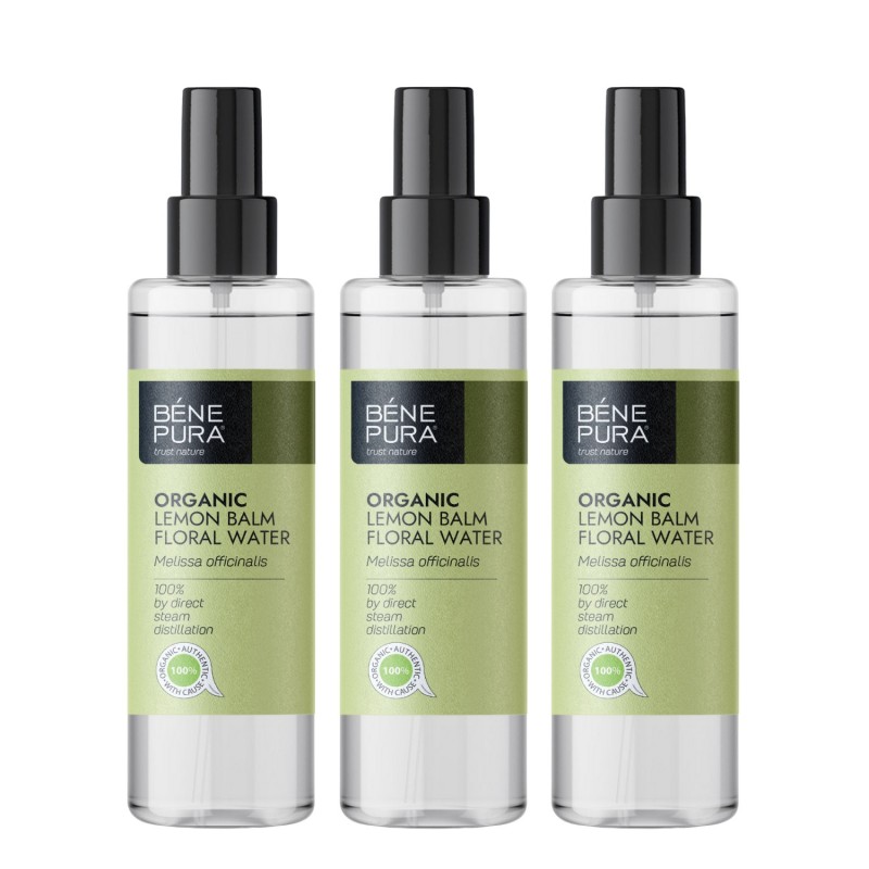 3x Bio Citroenmelisse water - 250ml - Bloemenwateren