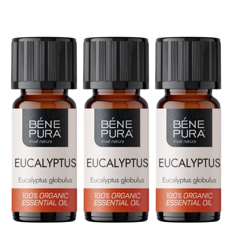 3x Bio Eucalyptus Globulus Etherische olie - 10ml - Etherische oliën