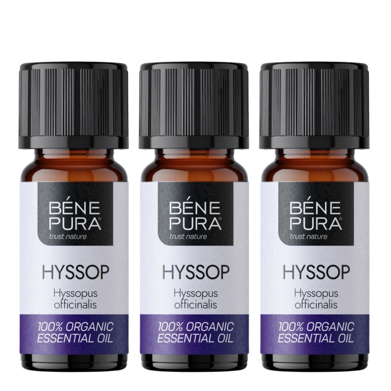 3x Bio Hysop Etherische olie - 5ml - Etherische oliën