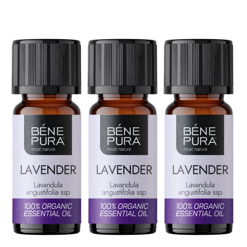 3x Bio Lavendel Etherische olie - 10ml - Sets