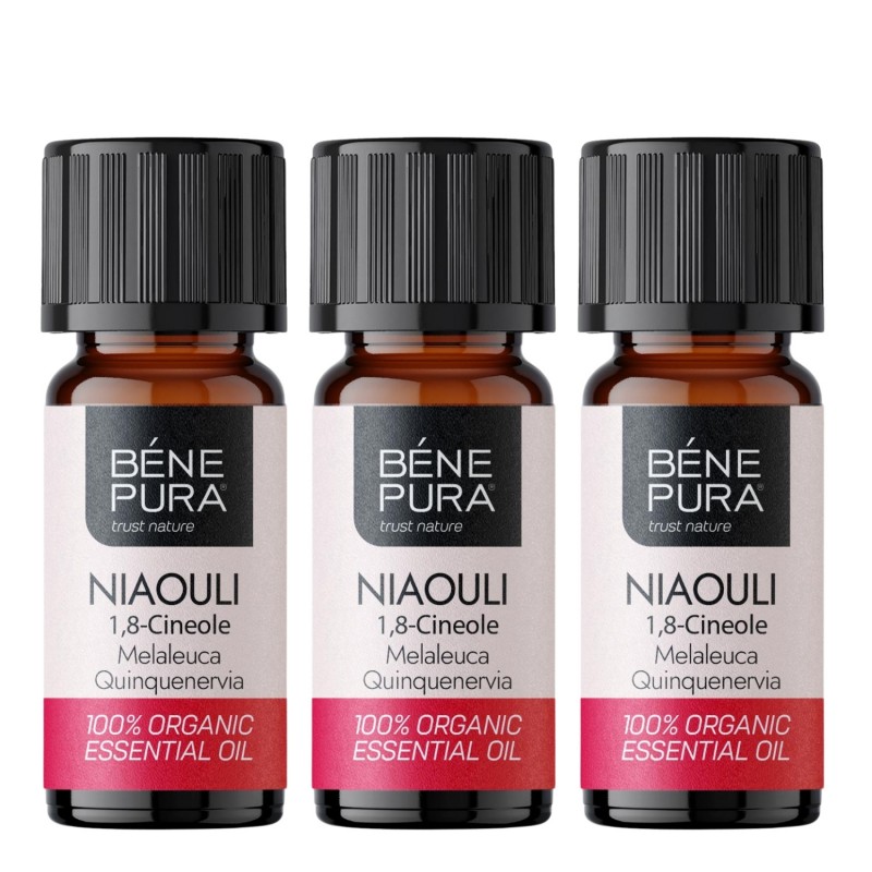 3x Bio Niaouli Etherische olie - 10ml - Etherische oliën