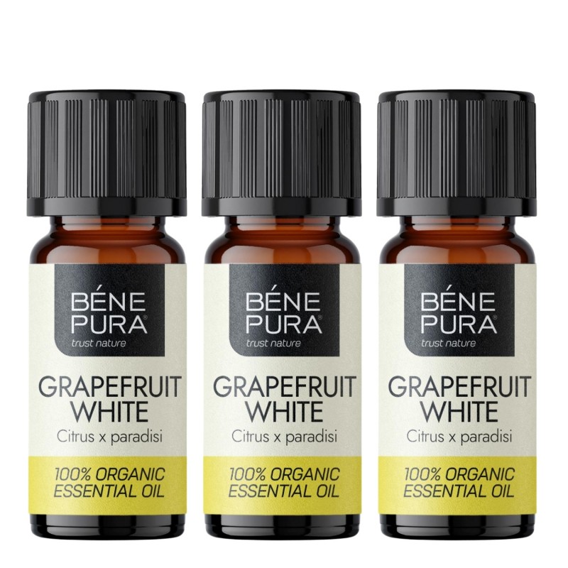 3x Bio Witte Grapefruit Etherische olie - 10ml - Etherische oliën