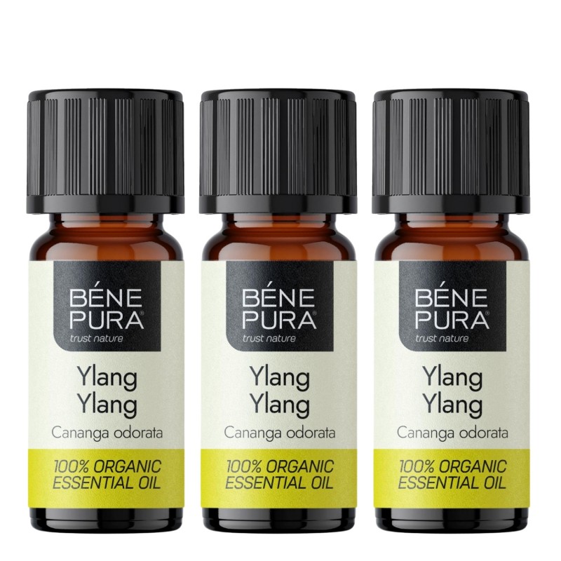 3x Bio Ylang-ylang Etherische olie - 5ml - Etherische oliën