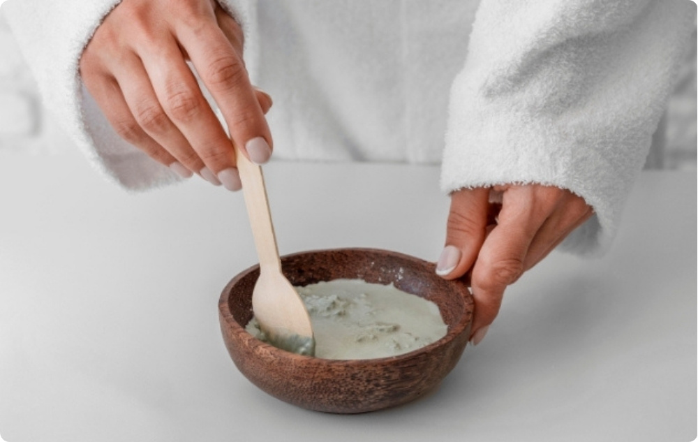 Als toevoeging aan kleimaskers