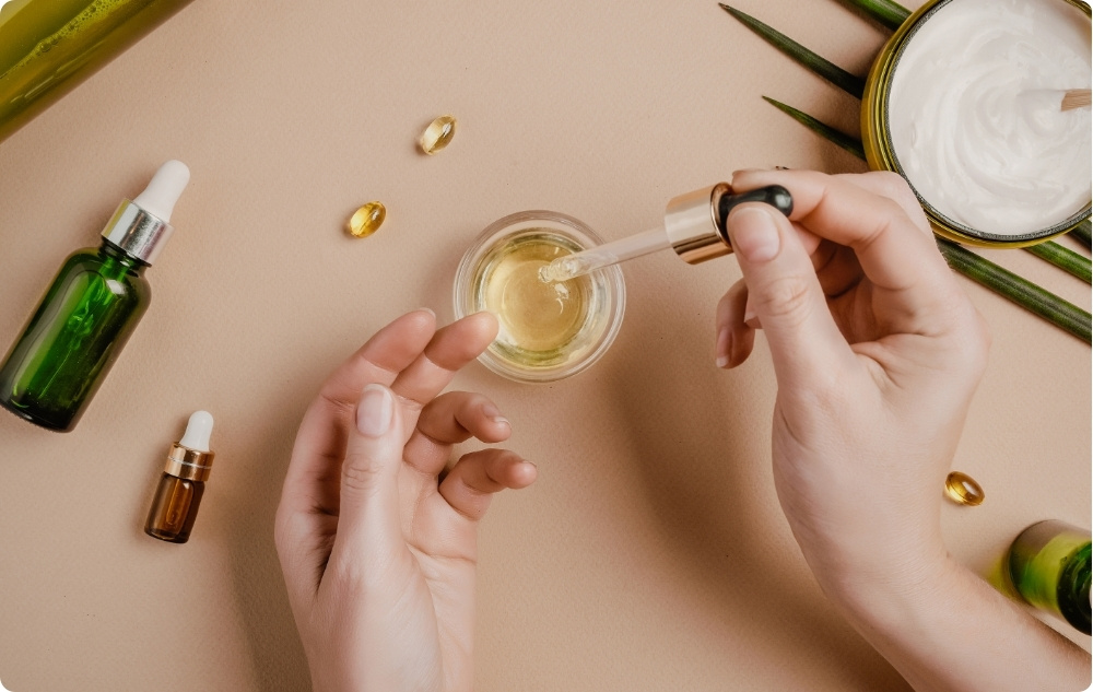 Als olie voor de droge of rijpere huid